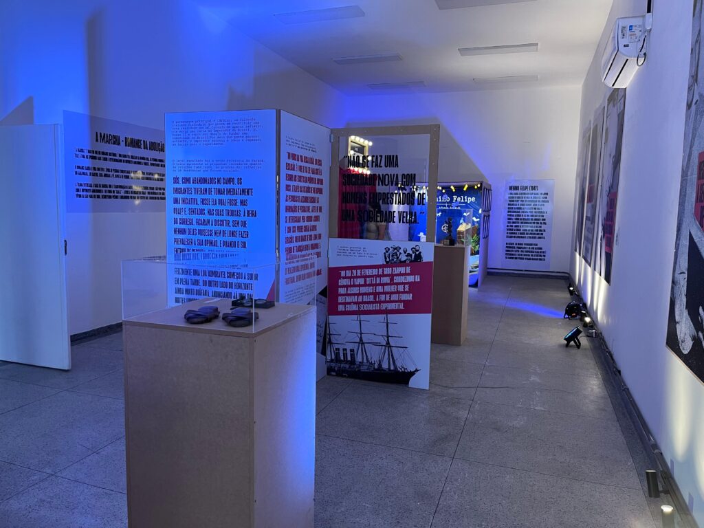 Exposição sobre Afonso Schmidt na Biblioteca Municipal de Cubatão